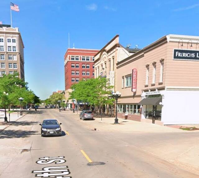 Google street view, the building with the Surplus sign is the former Columbia Theatre, now Soul Book Nook.