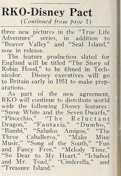 The Disney-RKO Connection (1950) 1 of 2