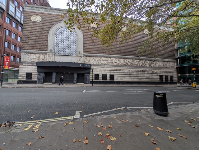 Exterior with branding for lost entertainment venue