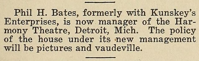 Managerial Change (1922)