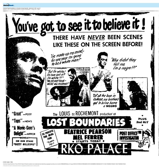 One of the Four 'Negro Problem' Films Released in 1949