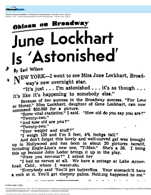 June Lockhart, R. I. P. (1925 - 2025)