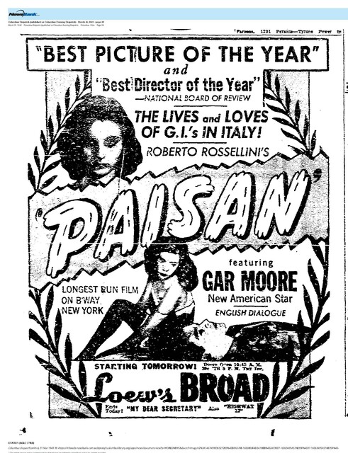 Downtown First Run Exclusive (1949)