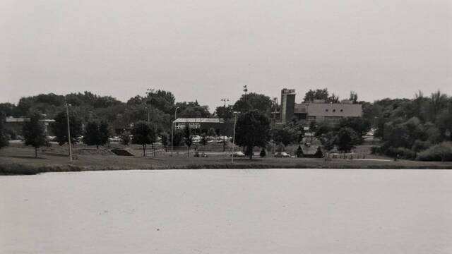 The South end of Crystal Lake in 2002, photo & description credit Robbinsdale Historical Society.