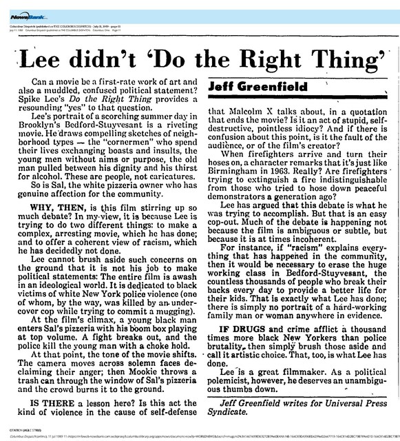 The Great Directors: Spike Lee (1989)