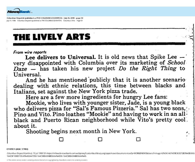The Great Directors: Spike Lee (1989)