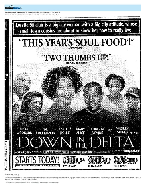 The 1990s Black Cinema Renaissance (1998)