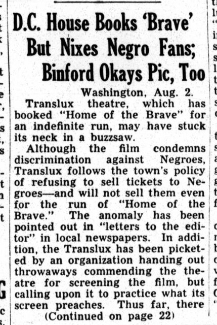 One of the Four 'Negro Problem' Films Released in 1949