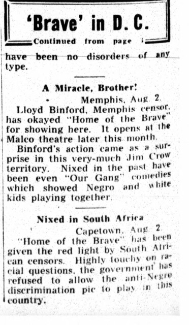 One of the Four 'Negro Problem' Films Released in 1949