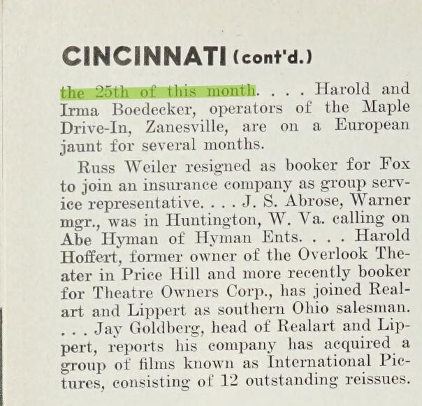 Reopening (1954) 2of 2