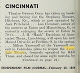 Reopening, page 1 of 2 (1954)