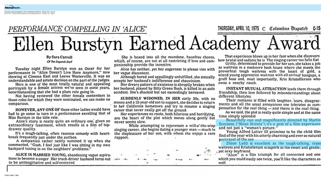 Diane Ladd, R. I. P. (1935 - 2025)/The Great Directors: Martin Scorsese