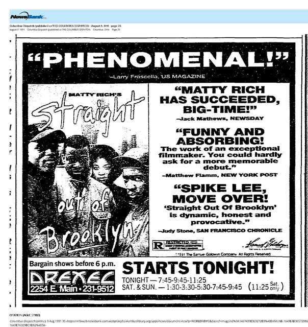 The 1990s Black Cinema Renaissance (1991)