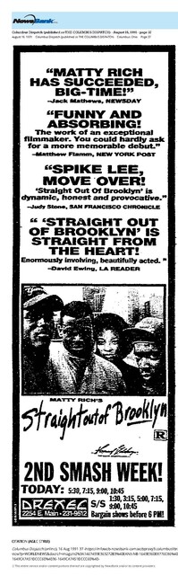 The 1990s Black Cinema Renaissance (1991)