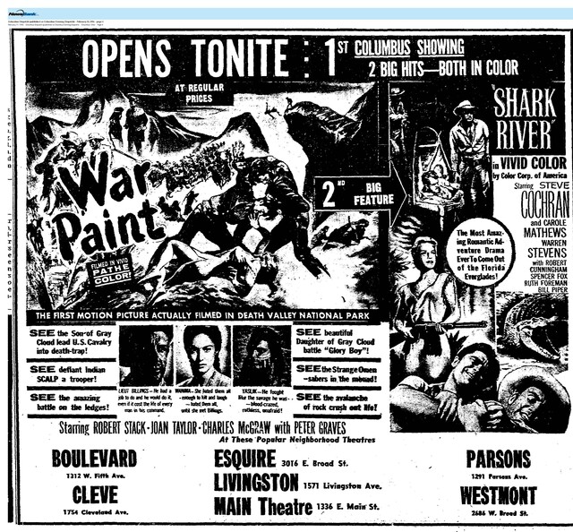 First Run at the Main Theatre (1954)