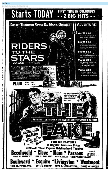 First Run at the Main Theatre (1954)