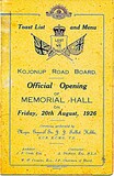 ["Kojonup Memorial Hall and Gardens 97 Albany Highway, Kojonup, WA"]