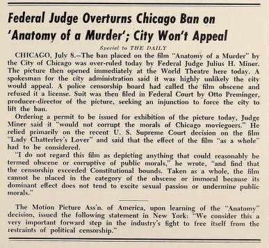 Censorship Challenge (1959)