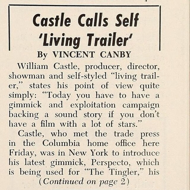 The Great Directors: William Castle (1959)