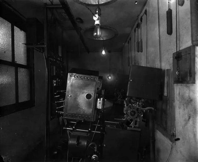 Movie projectors at the Columbia Theater in Muncie. Photo Provided By Ball State University Libraries Archives And Special Collections
