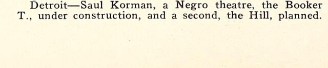 African American Theater (1949) Under Construction