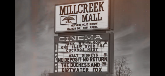 Millcreek Cinema 3 Sign Outside