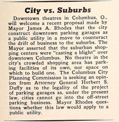 Early Signs of the Decline of Downtown Movie Theaters (1949)