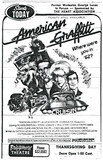 ["American Graffiti opened with great fanfare in Modesto on November 21st, 1973, at the Briggsmore Theatre, with George Lucas and his family in attendance. Lucas was presented with the Key to the City by Mayor Lee Davies."]
