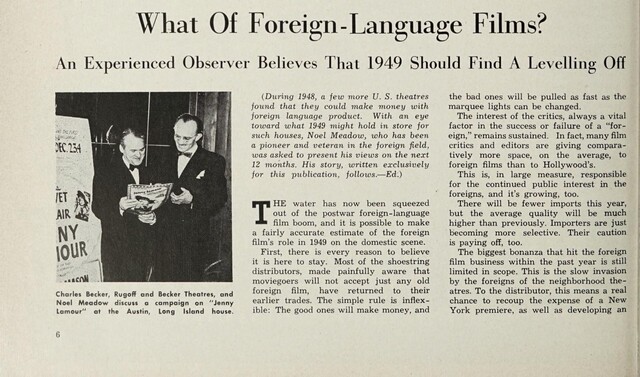 The Art Theater Movement (1948)