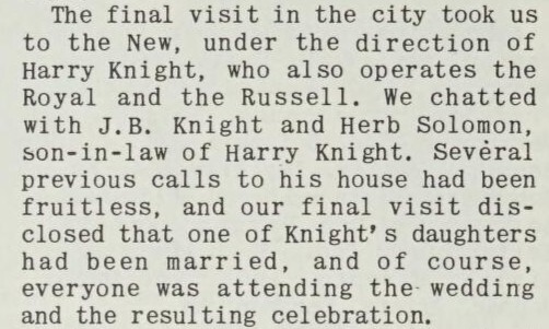 Lew Herb's Field Visit to Columbus (1949)