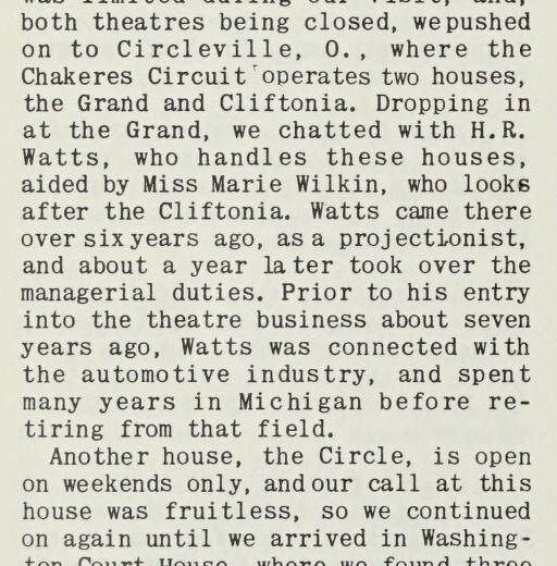 Lew Herb's Field Visit to Circleville (1949)