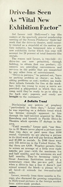 Drive-Ins: An Icon of American Leisure (1952)