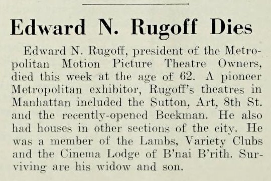 Theater Showman and More (1952) R. I. P.