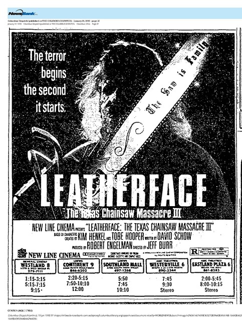 The Great Movie Franchises: (1990) The Texas Chainsaw Massacre