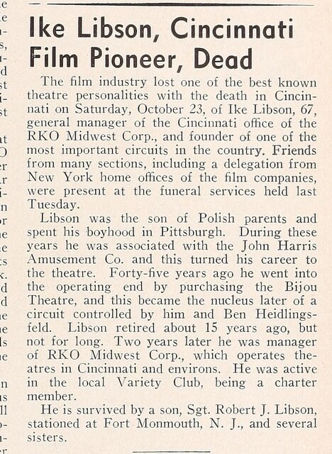 Ike Libson, R.I.P. (1943)