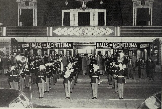 Southern Premiere of "Halls of Montezuma" (1951)