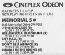 Cineplex Odeon Memorial Drive Cinema 5