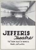 Advertisement for Jefferis Theater from the 1950s