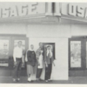 Employees at Osage Theater in Stover, 1956