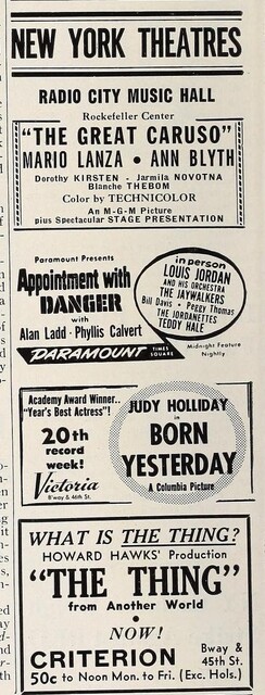 May 1951 Movies