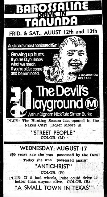 Barossaline Drive-In Seppelsfield Road and Barossa Valley Highway, Nurioopta, SA