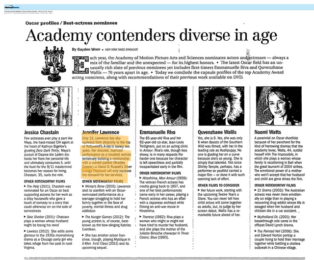 Jennifer Lawrence: Number One Box-Office Star (2013)