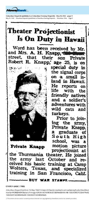 The Most Important Employee in a Movie Theater (1942)