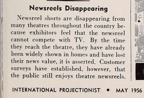 The Newsreel Theater Era (1956)
