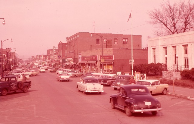 Late 1957 photo credit Morris Library. Glimpse of Strand marquee far left.