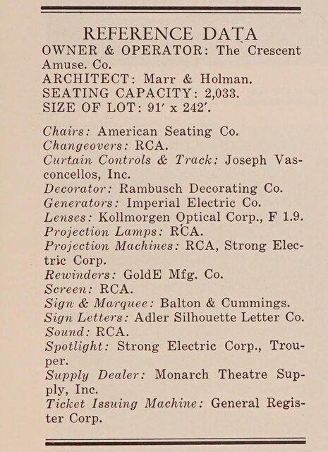 Theater Architect: Marr & Holman (1952)
