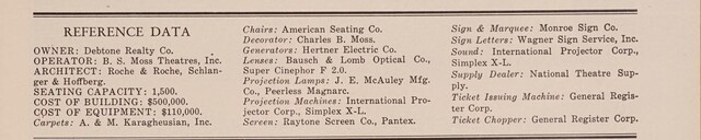 Theater Architect: Roche & Roche, Schlanger & Hoffberg (1951)