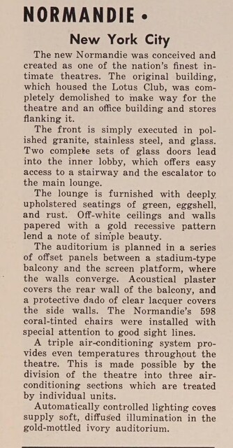 Theater Architect: William I. Hohauser (1951)