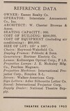 ["Theater Architect: W. Chester Browne & Assoc. (1951)"]