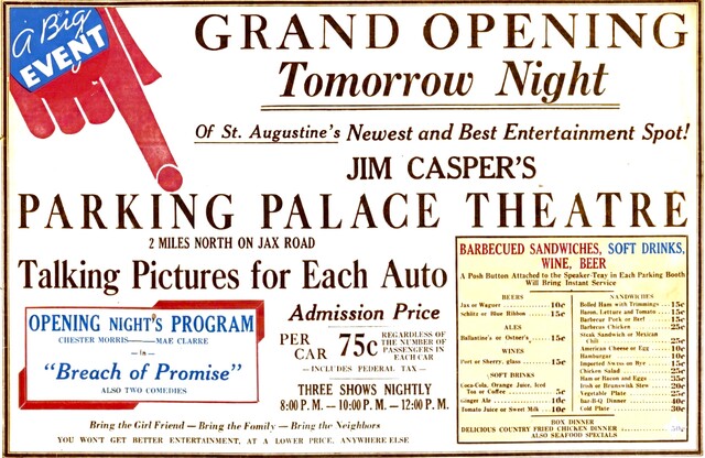 Parking Palace Theatre Drive-In